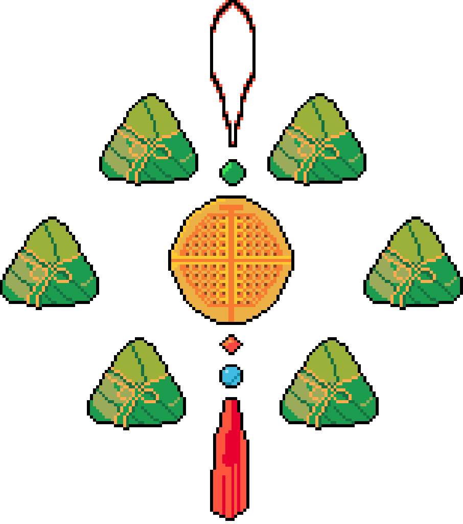 端午节节日拼豆图纸05